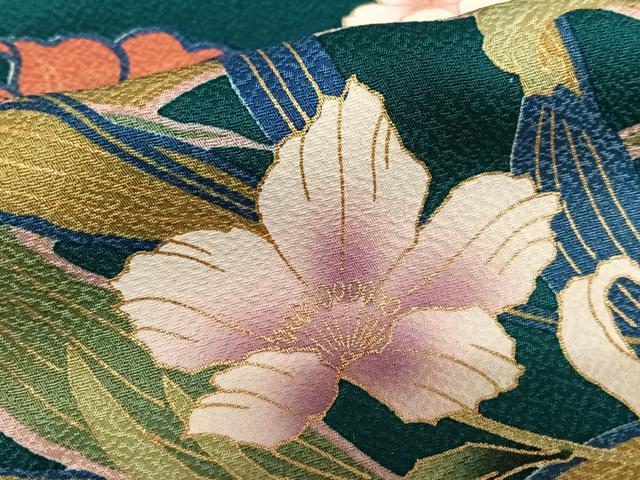 平和屋着物●訪問着 花蝶文 暈し染め 金彩 正絹 逸品 AAAZ7383zg