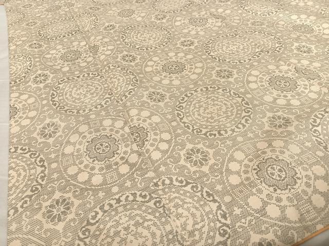 平和屋着物●上質な紬 花丸文 正絹 逸品 AAAZ7431zg