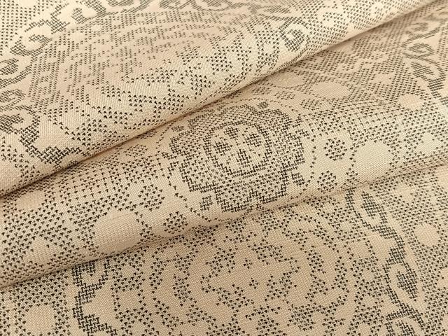 平和屋着物●上質な紬 花丸文 正絹 逸品 AAAZ7431zg