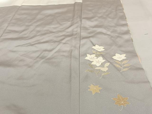 平和屋着物●豪華色留袖 駒刺繍 色紙重ね花文 金彩 正絹 逸品 AAAZ7449zg