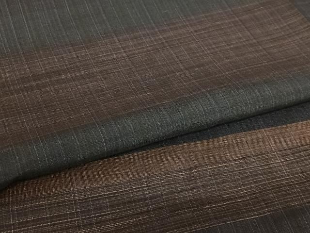 平和屋着物●上質な紬 段違い文 正絹 逸品 AAAZ7474zg