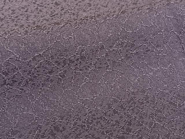 平和屋着物●上質な色無地 氷割れ地紋 滅紫色 正絹 逸品 AAAZ7497zg