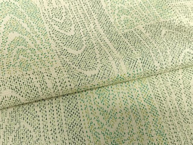 平和屋着物●お召 短冊杢目文様 正絹 逸品 AAAZ7503zg