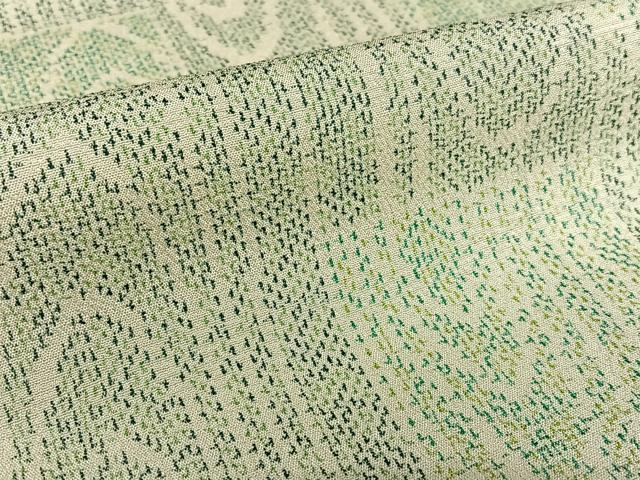 平和屋着物●お召 短冊杢目文様 正絹 逸品 AAAZ7503zg