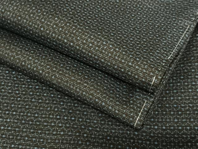 平和屋着物●男性 本場村山大島紬 アンサンブル 亀甲絣 正絹 逸品 AAAZ7515zg