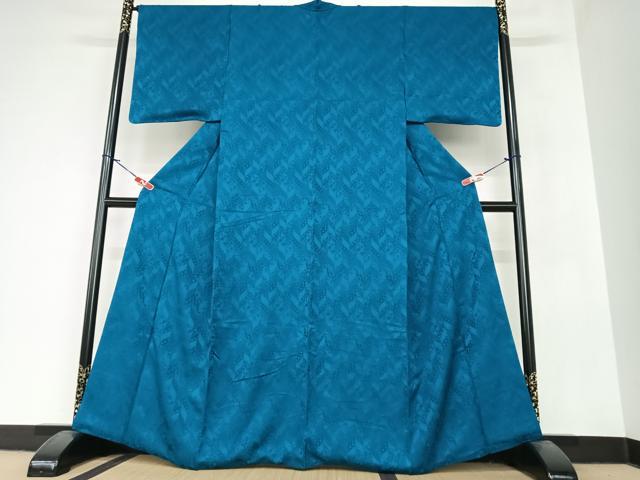 平和屋着物●上質な色無地 草花地紋 褐返色 正絹 逸品 AAAZ7562zg