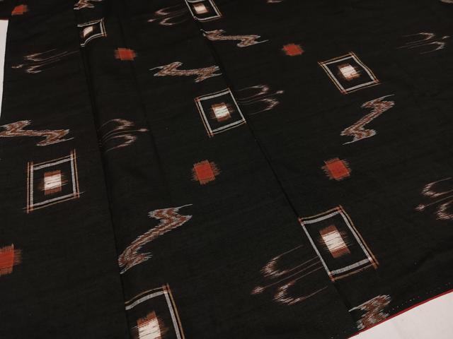 平和屋着物●上質な紬 琉球絣文様 正絹 逸品 AAAZ7643ph