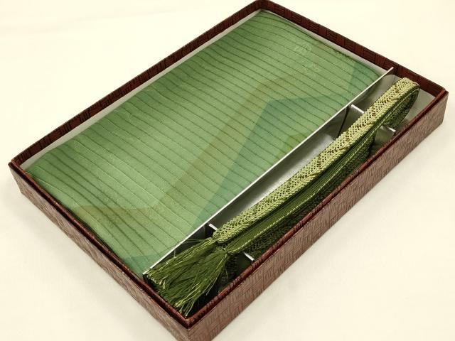 平和屋着物*夏物 和装小物 帯締め・帯揚げセット レース組 暈し 金糸 逸品 AAAZ7776ay