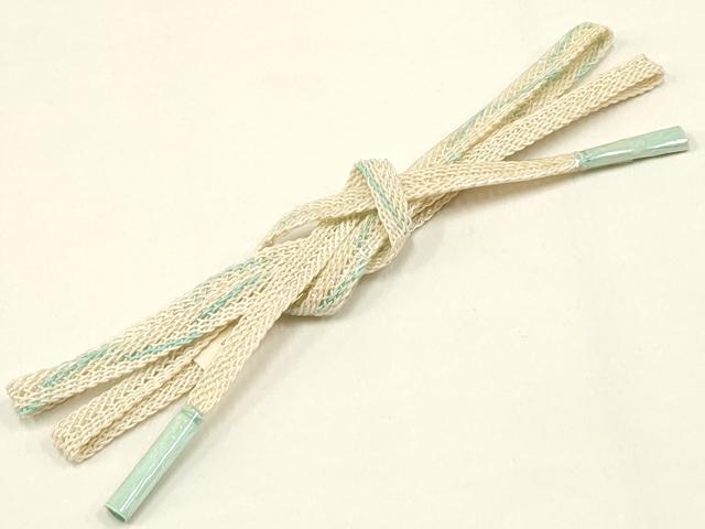 平和屋着物*夏物 和装小物 帯締め・帯揚げセット レース組 芝 暈し染め 正絹 逸品 未使用 AAAZ7777ay