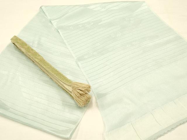 平和屋着物*夏物 和装小物 帯締め・帯揚げセット レース組 高麗組 霞花地紋 金糸 撚り房 逸品 AAAZ7784ay