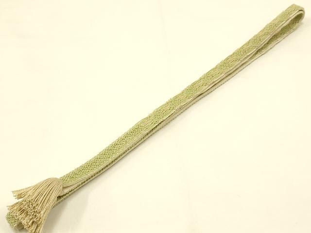 平和屋着物*夏物 和装小物 帯締め・帯揚げセット レース組 高麗組 霞花地紋 金糸 撚り房 逸品 AAAZ7784ay