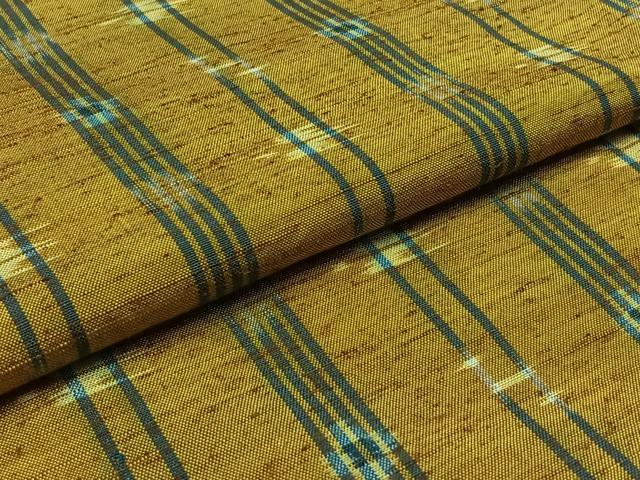 平和屋着物▽本場琉球絣 単衣 紬 手織 正絹 逸品 AAAZ7801jh