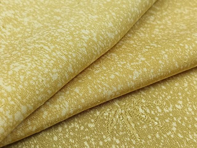 平和屋着物▽上質な小紋 単衣 笹の葉文 暈し染め 正絹 逸品 AAAZ7830jh