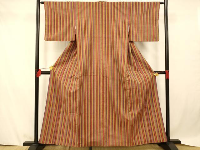 平和屋着物■上質な紬 間道 正絹 逸品 AAAZ7923fw