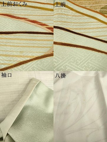 平和屋着物●訪問着 舞蝶文 金彩 正絹 逸品 AAAZ8105ck