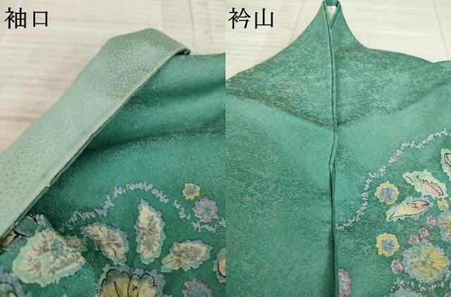 平和屋着物●訪問着 作家物 辻が花 絞り 暈し染め 金彩 正絹 逸品 AAAZ8110ck