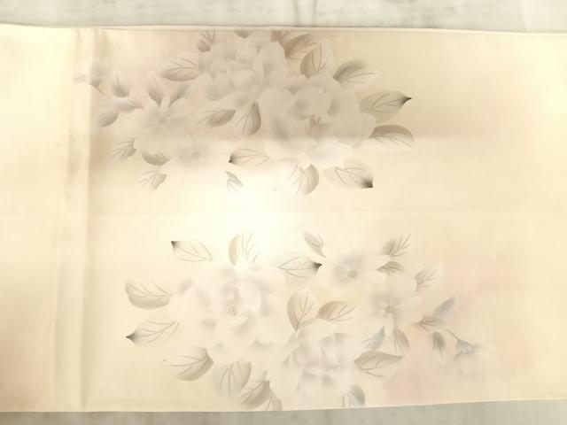 平和屋着物◎太鼓柄袋帯 刺繍 草花文 正絹 逸品 AAAZ8179yx