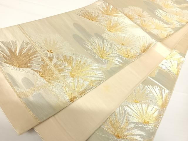 平和屋着物◎六通柄袋帯 枝松文 金銀糸 正絹 逸品 AAAZ8277yx