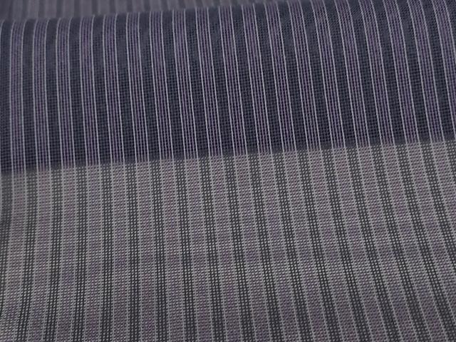 平和屋着物*夏物 男性 江戸小紋 紗 間道 東京染め 反端付き 正絹 逸品 未使用 AAAZ8478jd