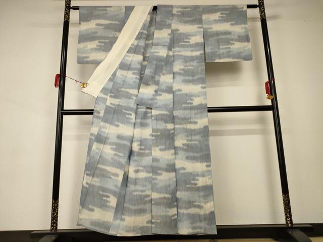 平和屋着物*夏物 小紋 楓紋紗 霞文 正絹 逸品 AAAZ8537jd