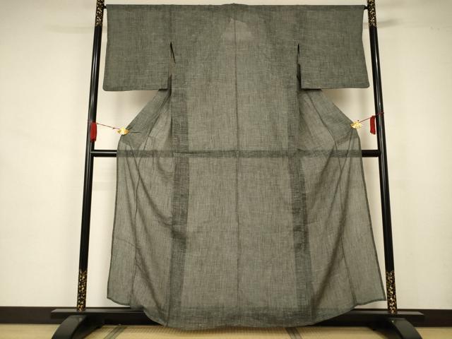 平和屋着物*夏物 小紋 紗 霞文 正絹 逸品 AAAZ8558jd