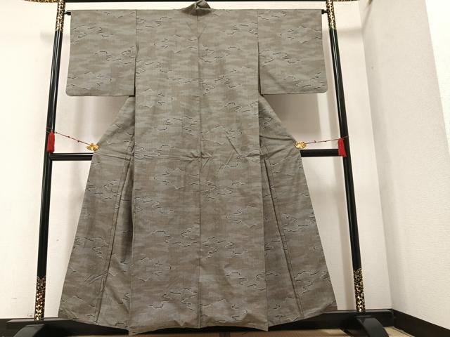 平和屋着物●本場大島紬 一元絣 霞文 正絹 逸品 AAAZ8912ph