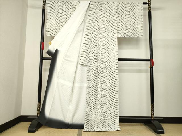 平和屋着物●小紋 チーター 洗える着物 未使用 AAAZ8935ck