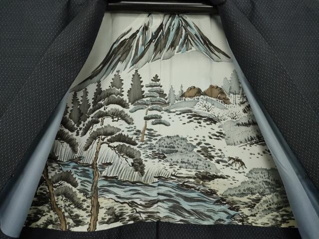 平和屋着物●男性 紬 アンサンブル 亀甲絣 正絹 逸品 AAAZ8941ck