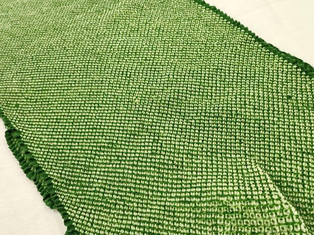 平和屋着物●和装小物 振袖用帯締め・帯揚げセット 総絞り 舞花文 金糸 金彩 撚り房 逸品 AAAZ8970ay