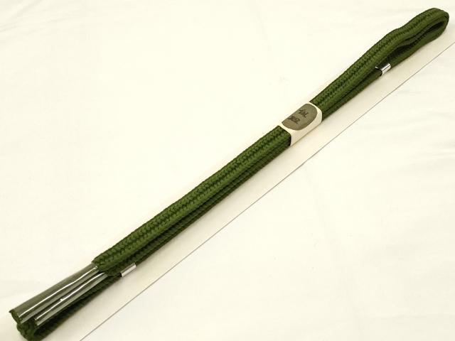 平和屋着物●和装小物 帯締め・帯揚げセット 草木染 鬼しぼ縮緬 正絹 逸品 未使用 AAAZ8997ay
