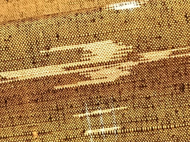 平和屋着物▽上質な紬 単衣 琉球絣 正絹 逸品 AAAZ9008fy