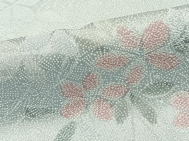 平和屋着物▽上質な小紋 単衣 草花文 正絹 逸品 AAAZ9026fy