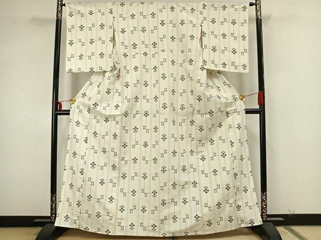 平和屋着物▽上質な紬 単衣 花間道 正絹 逸品 AAAZ9027fy
