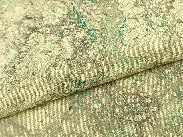 平和屋着物▽上質な小紋 単衣 墨流し文様 正絹 逸品 AAAZ9046fy