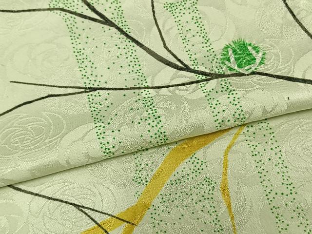 平和屋着物▽小紋 単衣 枝花文 洗える着物 AAAZ9047fy