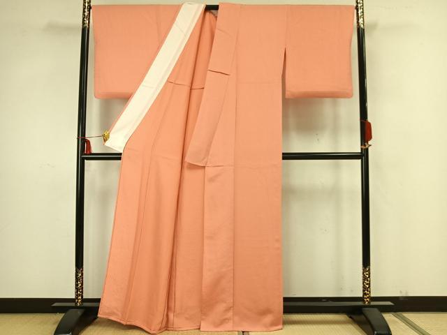平和屋着物▽上質な小紋 単衣 唐草文 正絹 逸品 AAAZ9063fy