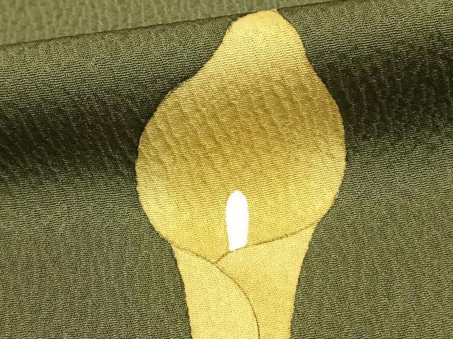 平和屋着物▽訪問着 単衣 カラー 正絹 逸品 AAAZ9069fy