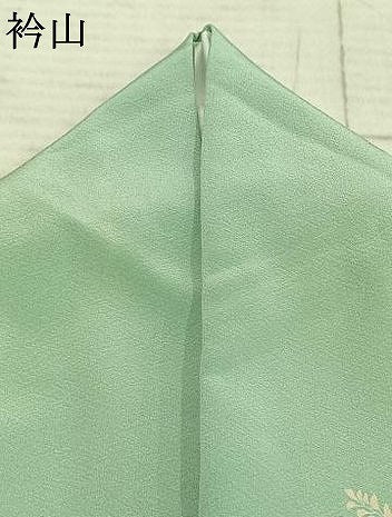 平和屋着物▽訪問着 単衣 草花文 暈し染め 金銀彩 正絹 逸品 AAAZ9076fy