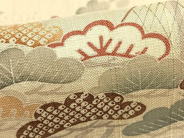 平和屋着物▽染織の名門 しょうざん 生紬 訪問着 単衣 風景文 正絹 逸品 AAAZ9090fy