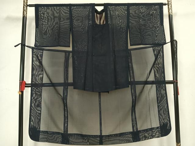 平和屋着物▽二部式 道行コート スリーシーズン 春夏秋 塵除け 霞文 正絹 逸品 AAAZ9108fy