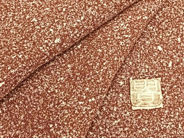 平和屋着物▽上質な小紋 単衣 作家物 霞文 正絹 逸品 AAAZ9128fy