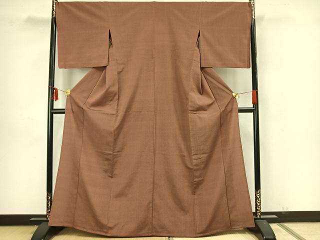 平和屋着物▽本塩沢 単衣 蚊絣 正絹 逸品 AAAZ9131fy