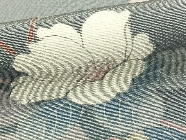 平和屋着物▽訪問着 単衣 枝花文 正絹 逸品 AAAZ9151fy