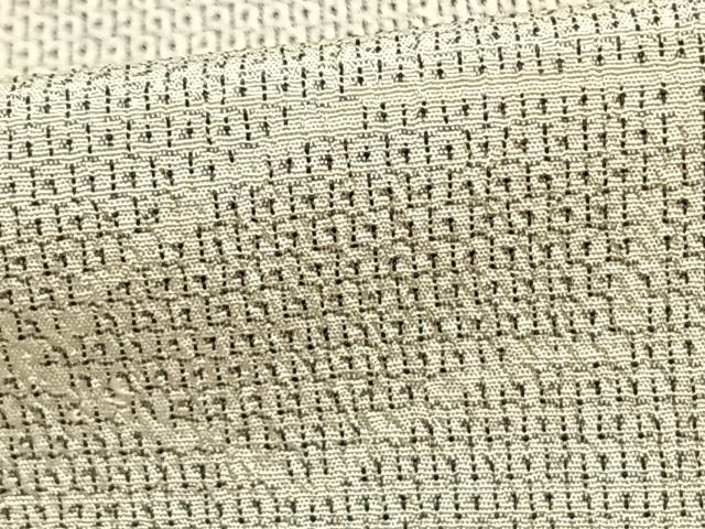 平和屋着物▽本塩沢 単衣 110亀甲 地紙文 正絹 逸品 AAAZ9169fy