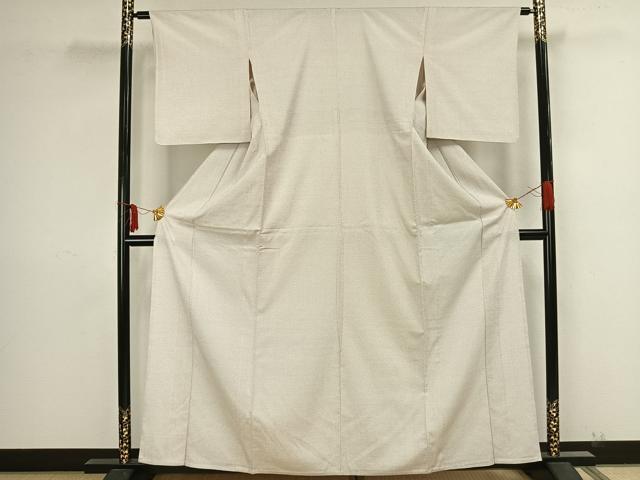 平和屋着物▽本塩沢 単衣 蚊絣 正絹 逸品 AAAZ9175fy