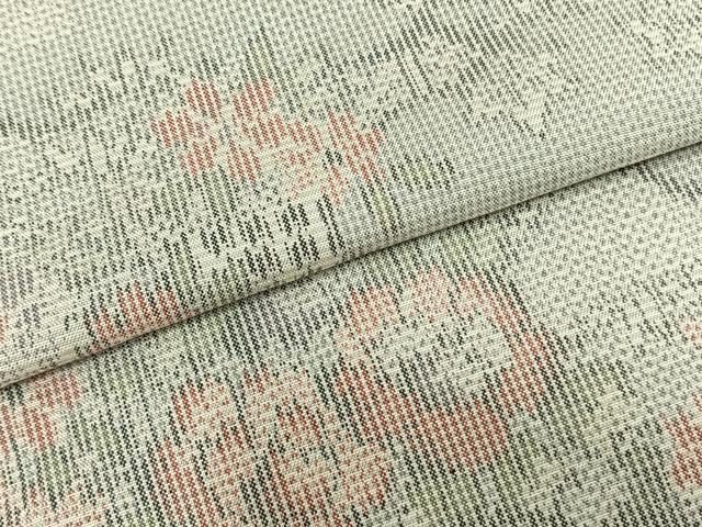平和屋着物▽大島紬 単衣 草花文 証紙付き 正絹 逸品 AAAZ9183fy