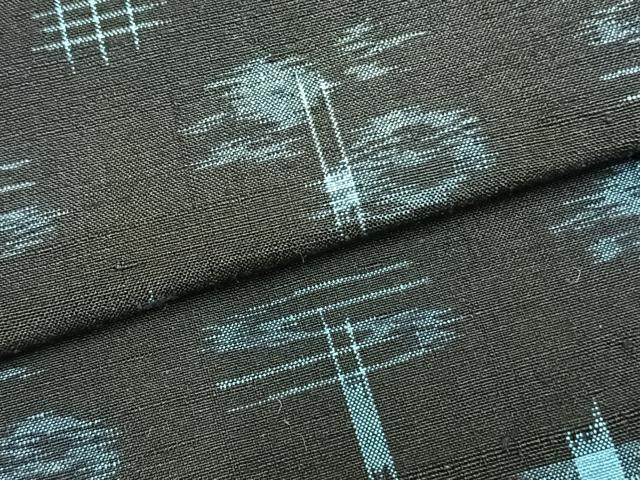 平和屋着物▽上質な紬 単衣 琉球絣 正絹 逸品 AAAZ9186fy