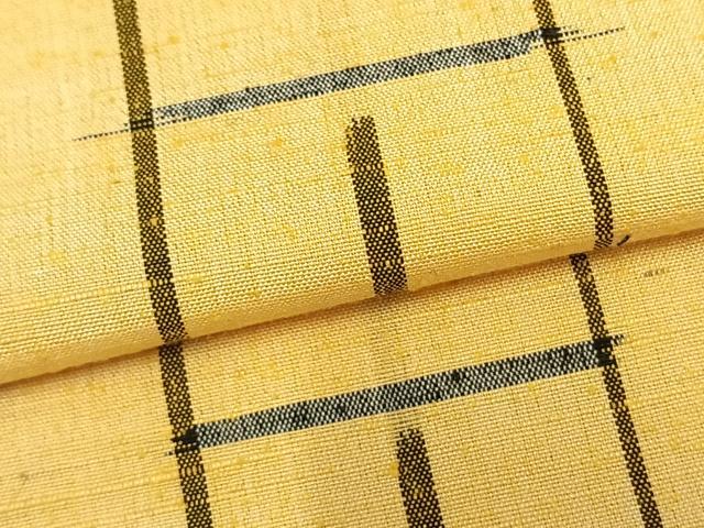 平和屋着物▽上質な紬 単衣 抽象文様 正絹 逸品 AAAZ9203fy