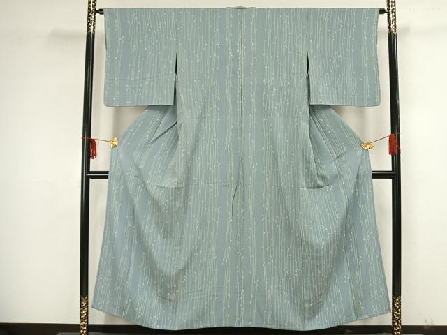 平和屋着物▽上質な小紋 単衣 蔦の葉文 正絹 逸品 AAAZ9204fy