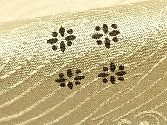 平和屋着物▽上質な小紋 単衣 鹿の子花文 正絹 逸品 AAAZ9210fy